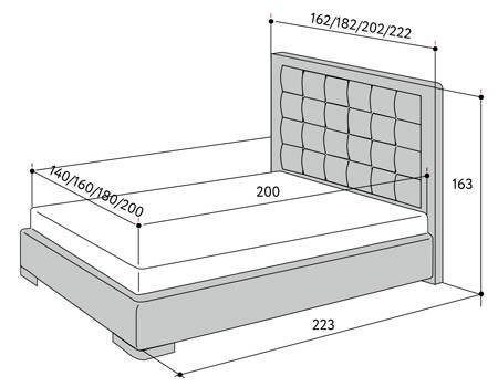 Высота матраса для кровати 160х200