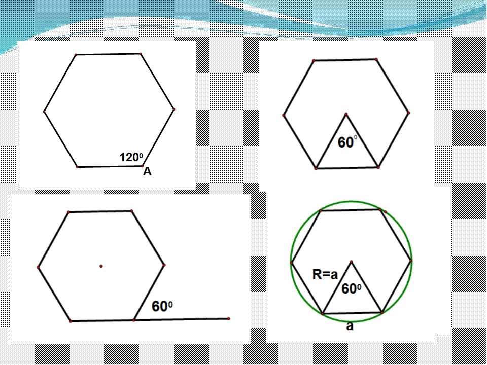 Правильные многоугольники 9 класс задачи на готовых чертежах