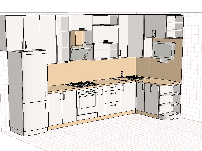 Линейная угловая. Планировка кухни угловой левой. Проекты правых угловых кухонь. Планировка 3 метровой кухни. Планировка кухни 3 метра с холодильником.