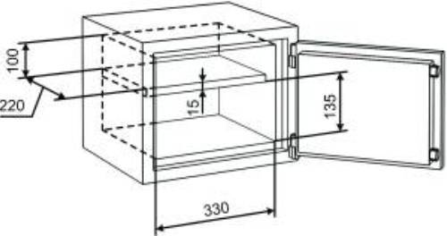 Чертеж сейфа для документов