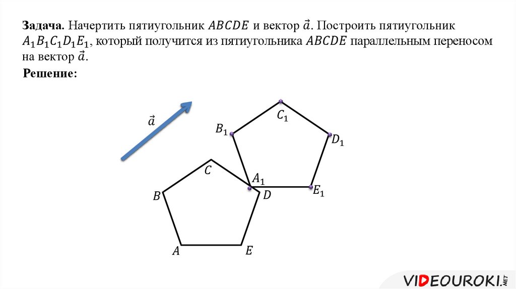 Симметрия шестиугольника относительно точки