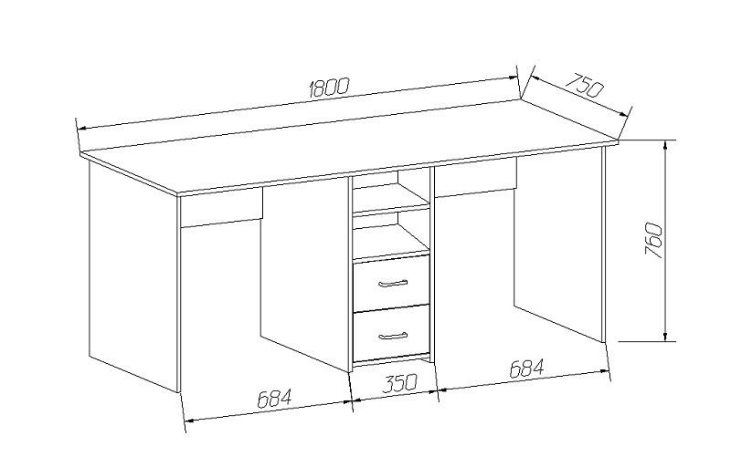 Габариты углового стола для школьника