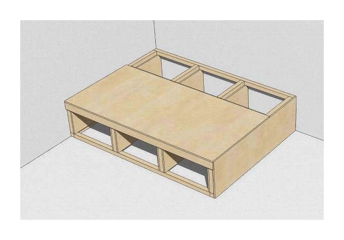 Кровать подиум своими руками чертежи