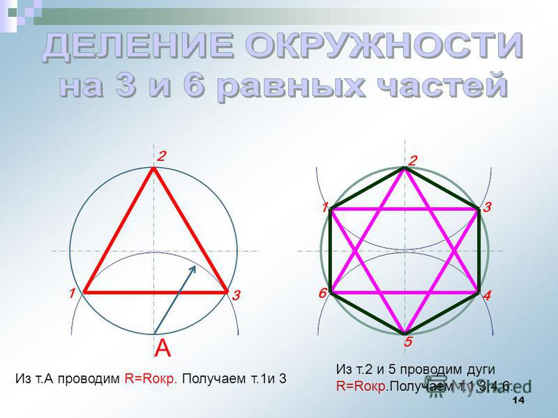 Окружность делить на три. Разделить окружность на 3 равные части. Деление окружности на 3 части. Деление окружности на три равные части. Деое6ие окружности на 3 части.