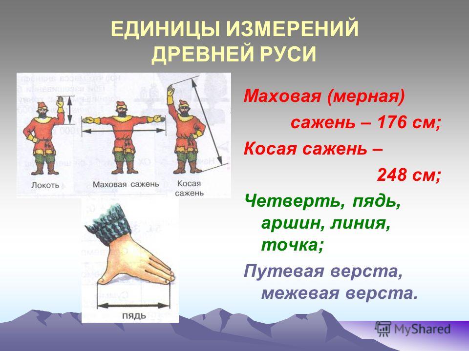 Древние единицы измерения проект