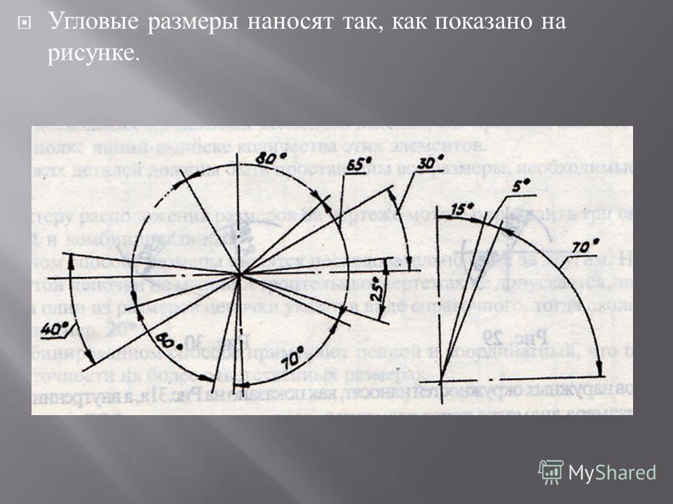 Рисунок размером углов