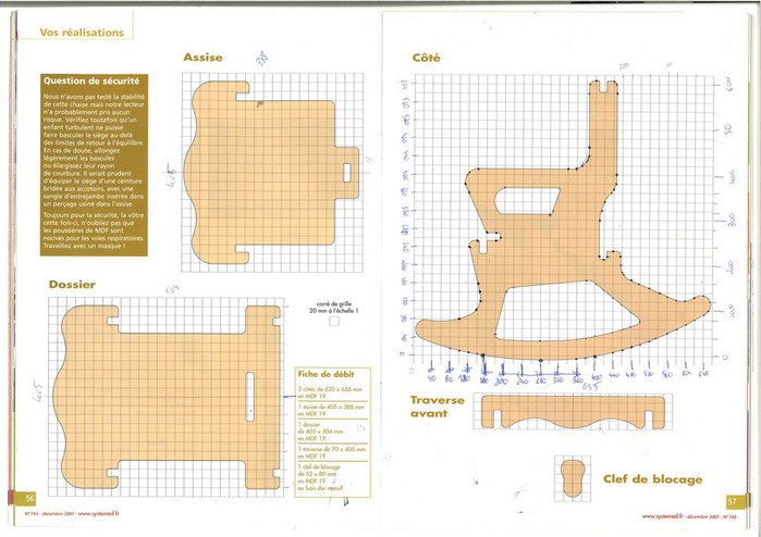 Кресло качалка своими руками чертежи из фанеры шаблоны и размеры схемы
