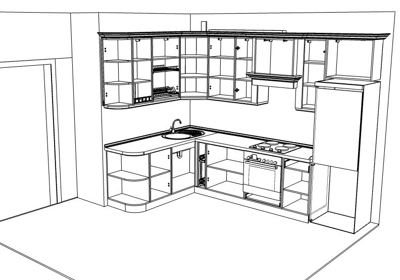 Сделать эскиз кухни онлайн самому бесплатно