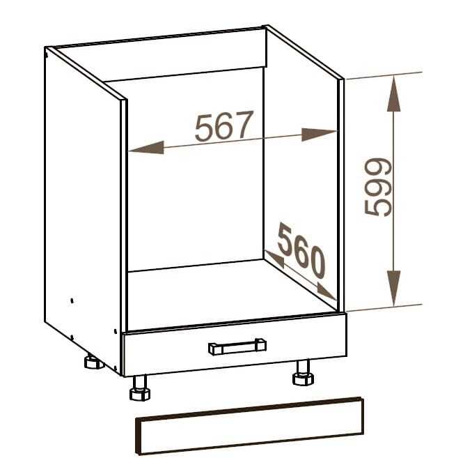 Тумба под встроенную духовку и варочную панель