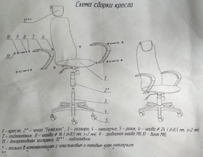 Как опустить офисное кресло вниз