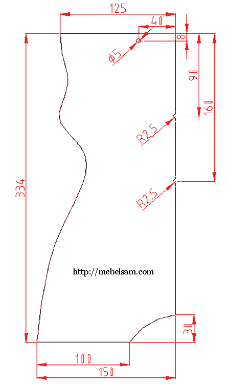 Табуретки из дсп своими руками фото чертежи