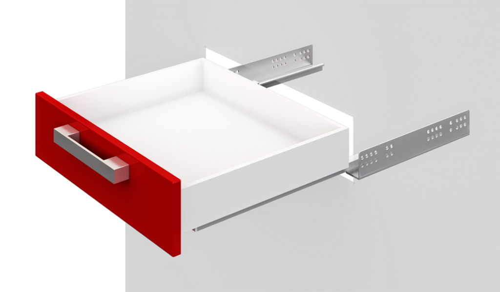 Скрытые направляющие для выдвижных ящиков