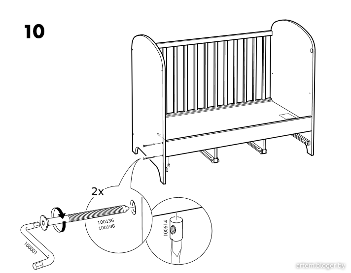 Как собрать кроватку