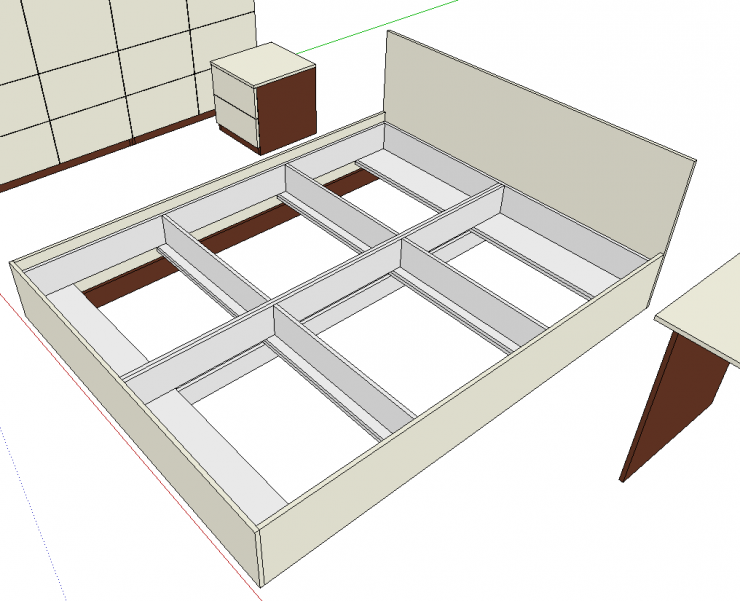 Парящая кровать схема. Каркас кровати из ДСП. Короб для кровати. Выдвижной каркас кровати. Кровать с дном из ЛДСП.