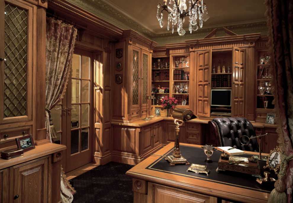 Кабинет в доме:  кабинета в частном доме, принципы оформления .