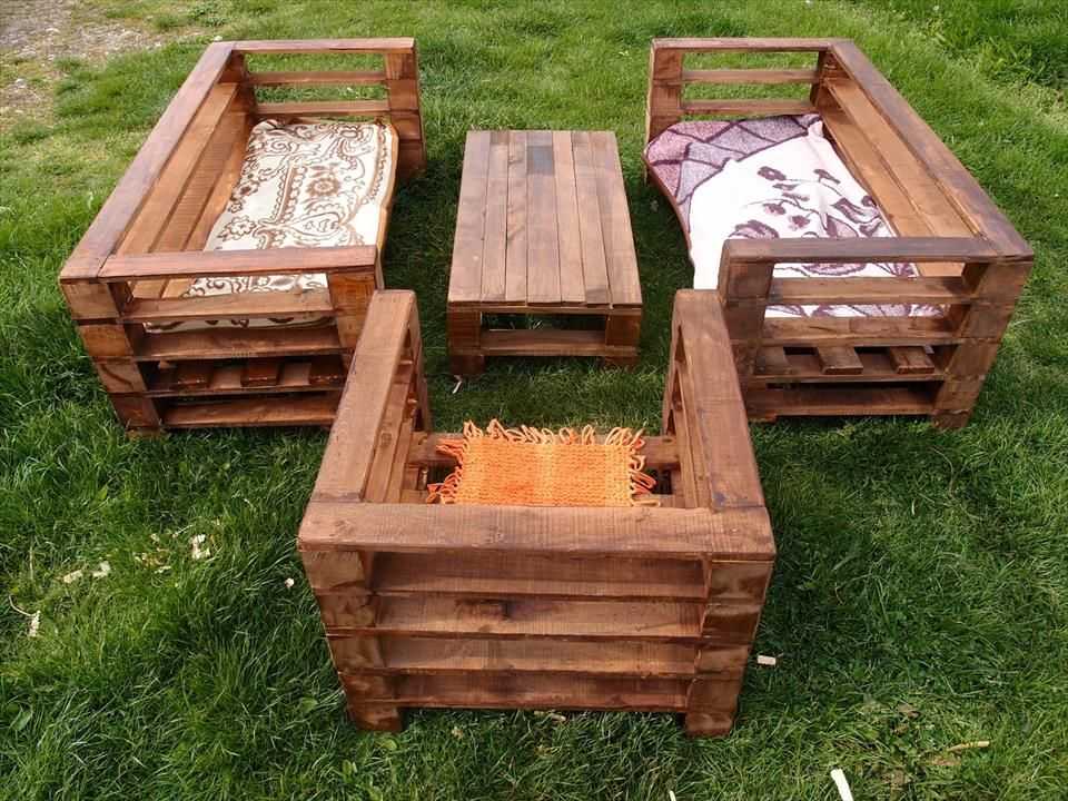 Садовая мебель из деревянных поддонов своими руками фото