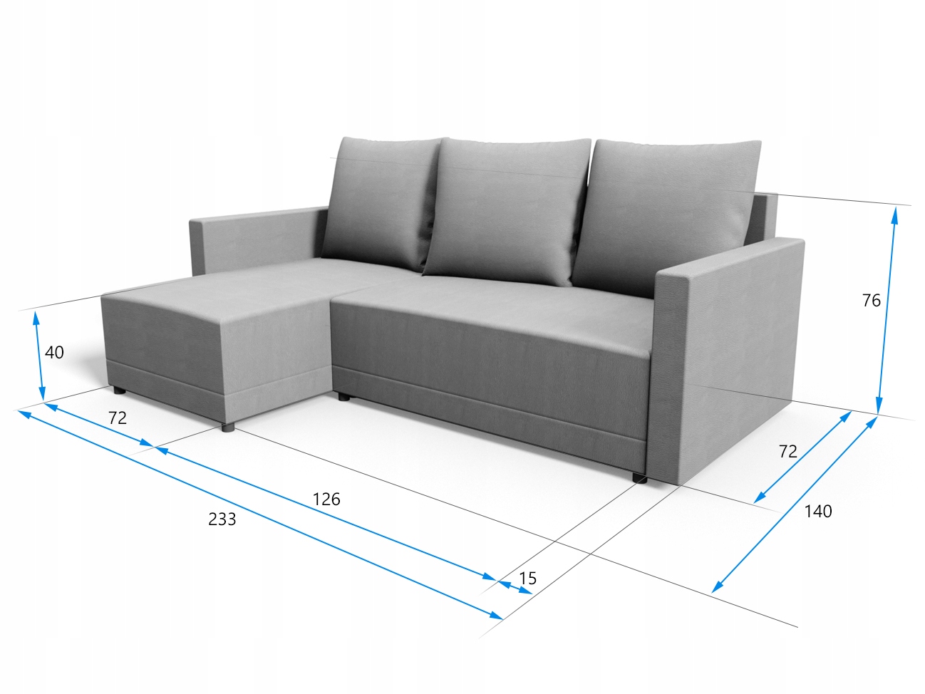 Угловой диван размер 230x230