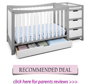 Best combo crib for short moms: Graco Remi
