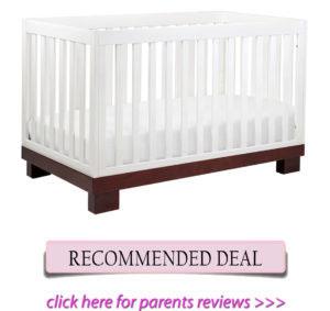 Best cribs for short moms: Babyletto Modo 3-in-1 convertible crib
