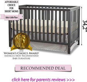 Best cribs for short moms: Stork Craft Hilcrest
