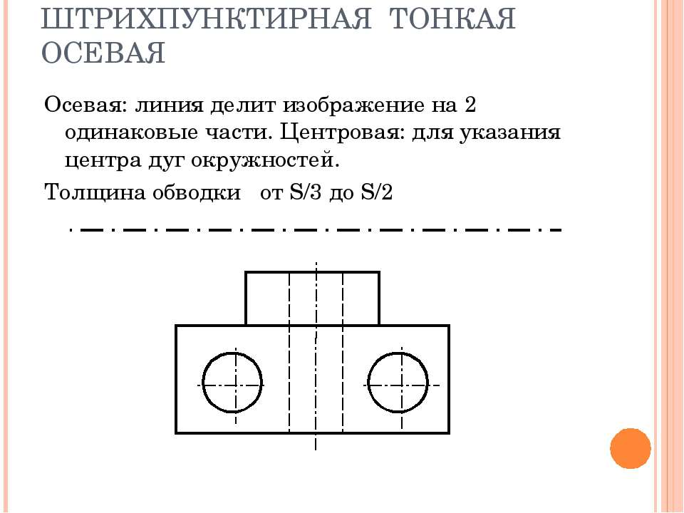 Тонкая линия на чертеже для чего