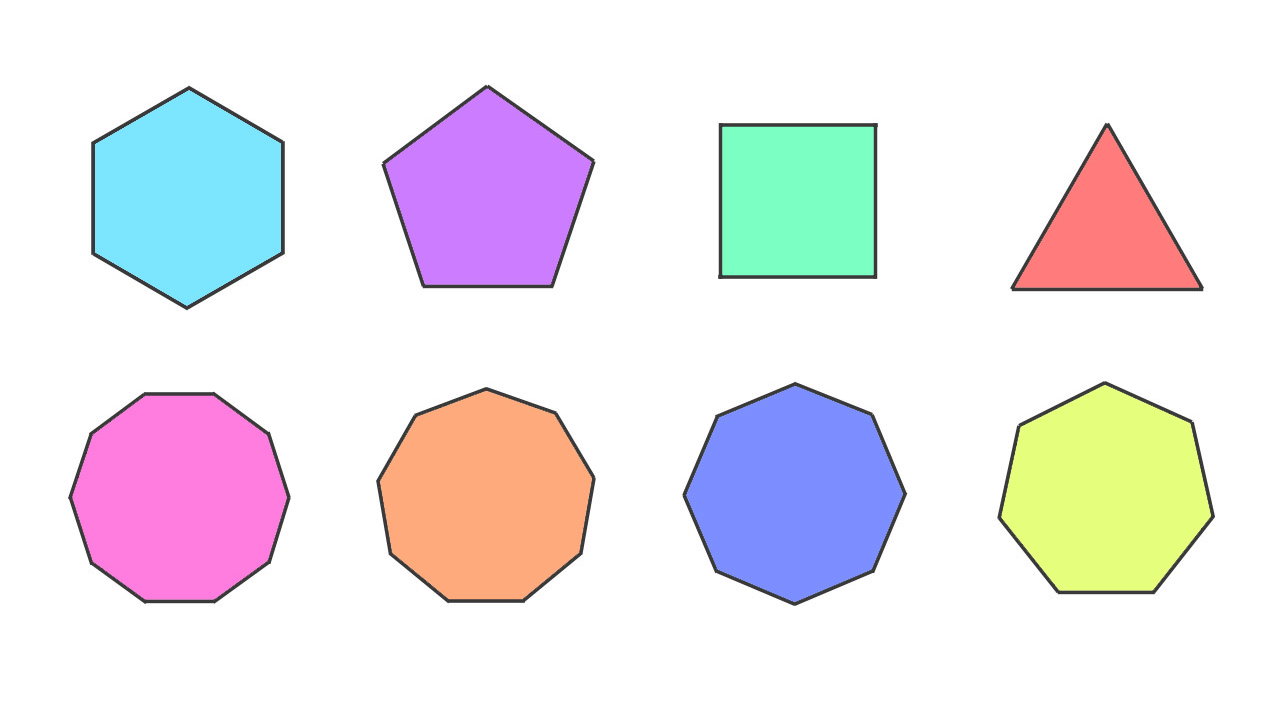 Геометрические фигуры многоугольники. Polygon Shape. Нонагон Геометрическая фигура. Types of Polygons. Regular Polygon.