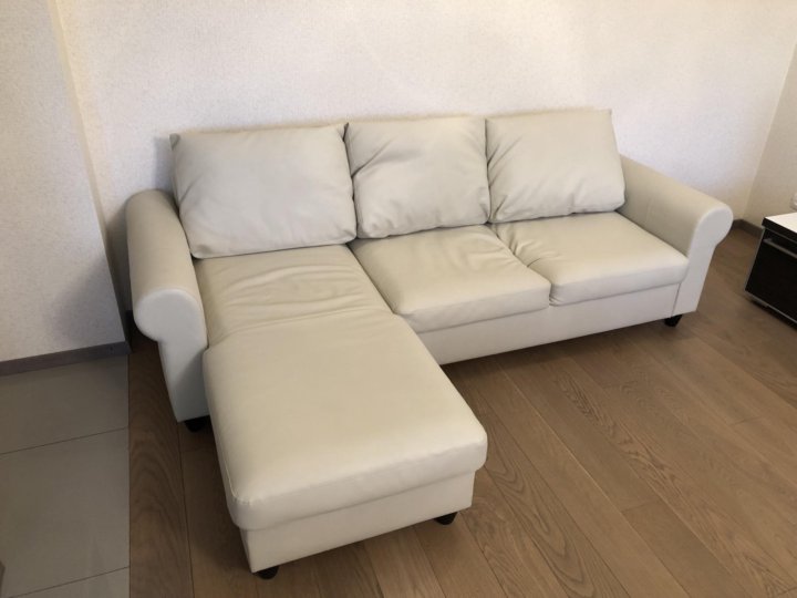 Угловой диван из кожзама икеа