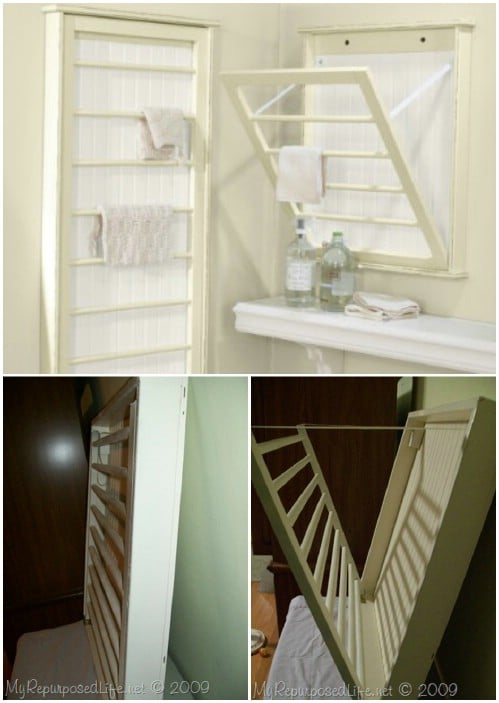 Drying Rack - 20 Delightfully Creative and Functional Ways to Repurpose Old Cribs
