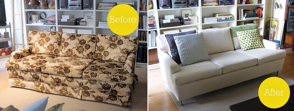 Old sofa makeover