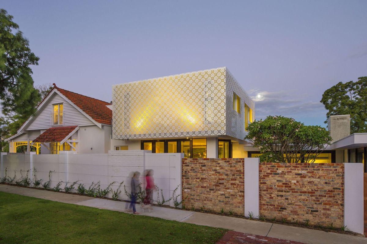 Kew House Perforated Roof Design