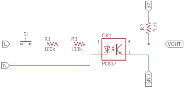 Optocoupler for Detecting AC Voltage