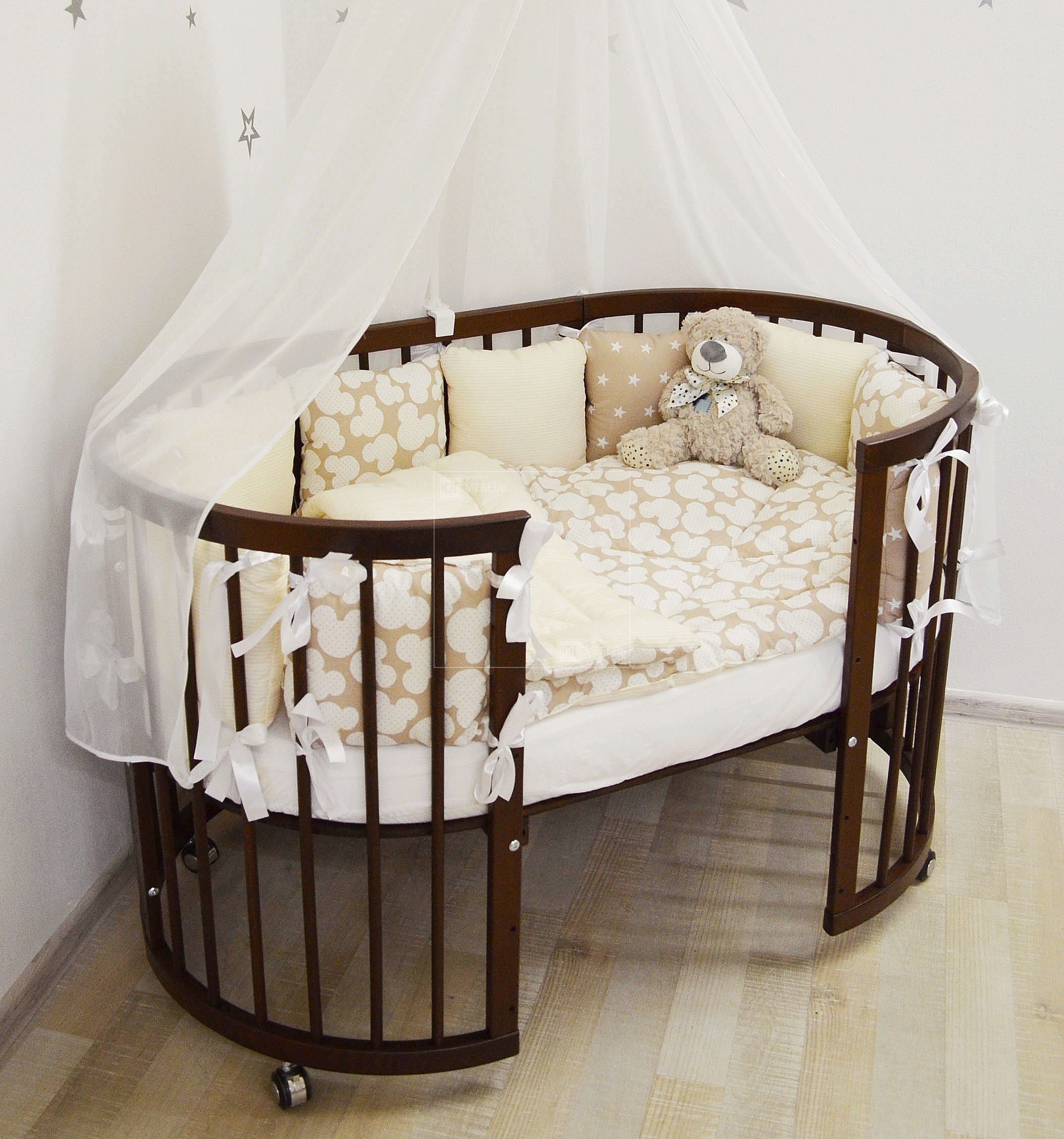 круглая детская кроватка дизайн