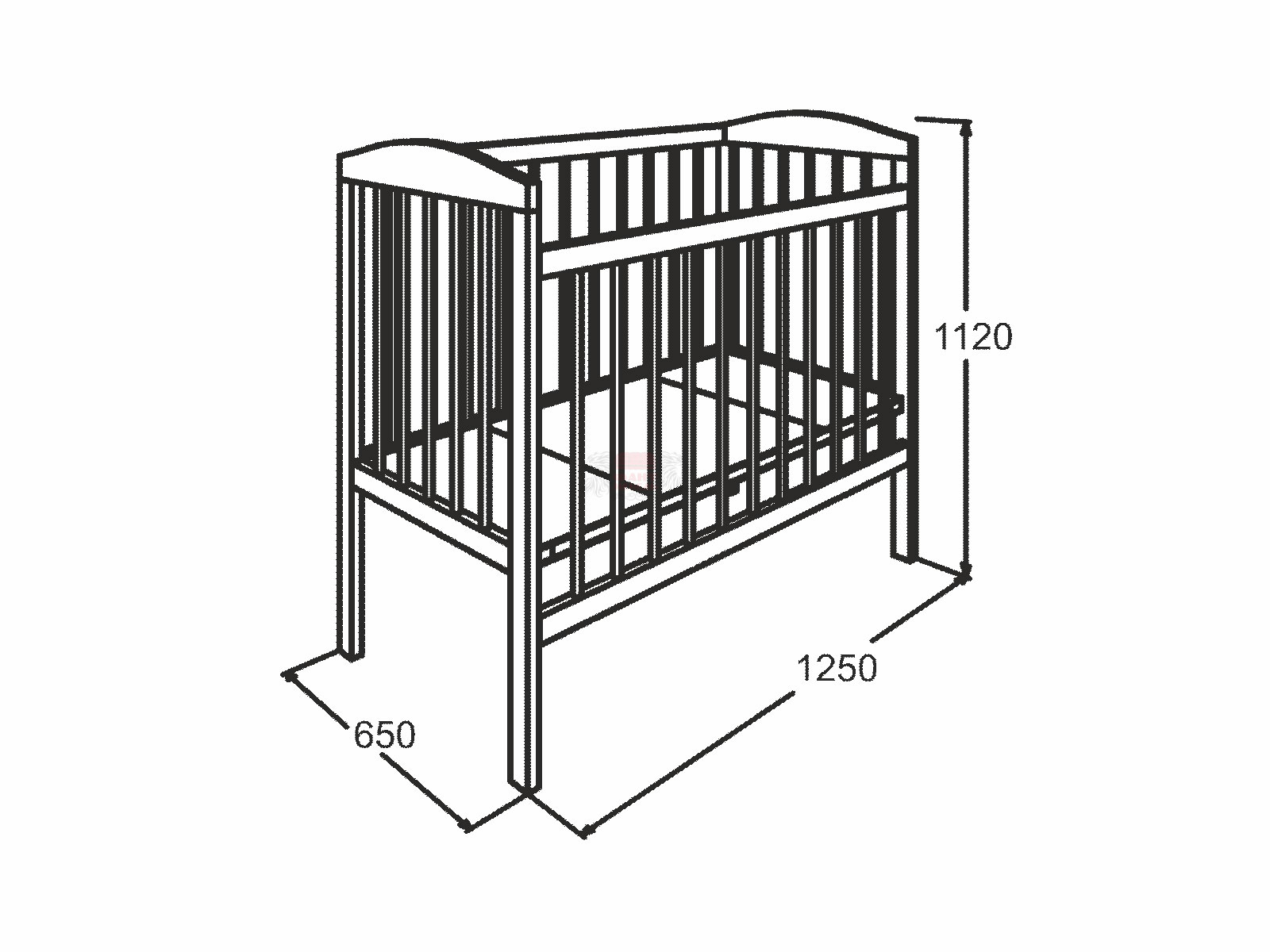 кровать для ребенка ширина 120