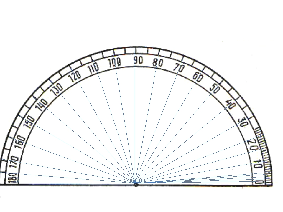 Как нарисовать 30 градусов без транспортира
