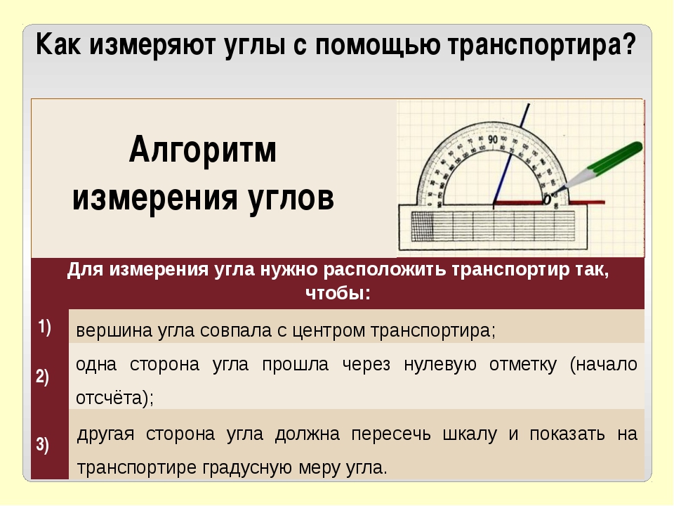 Транспортир 5 класс презентация