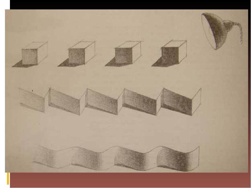Как научиться рисовать тени и блики карандашом