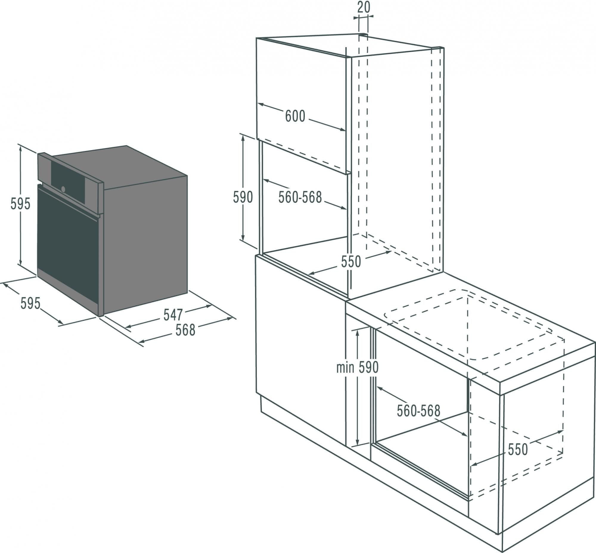 Микроволновая печь встраиваемая Gorenje gom711x