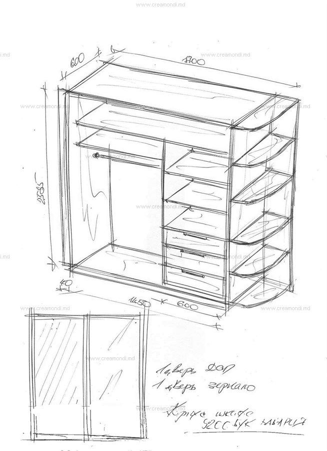 Как нарисовать шкаф в sketchup