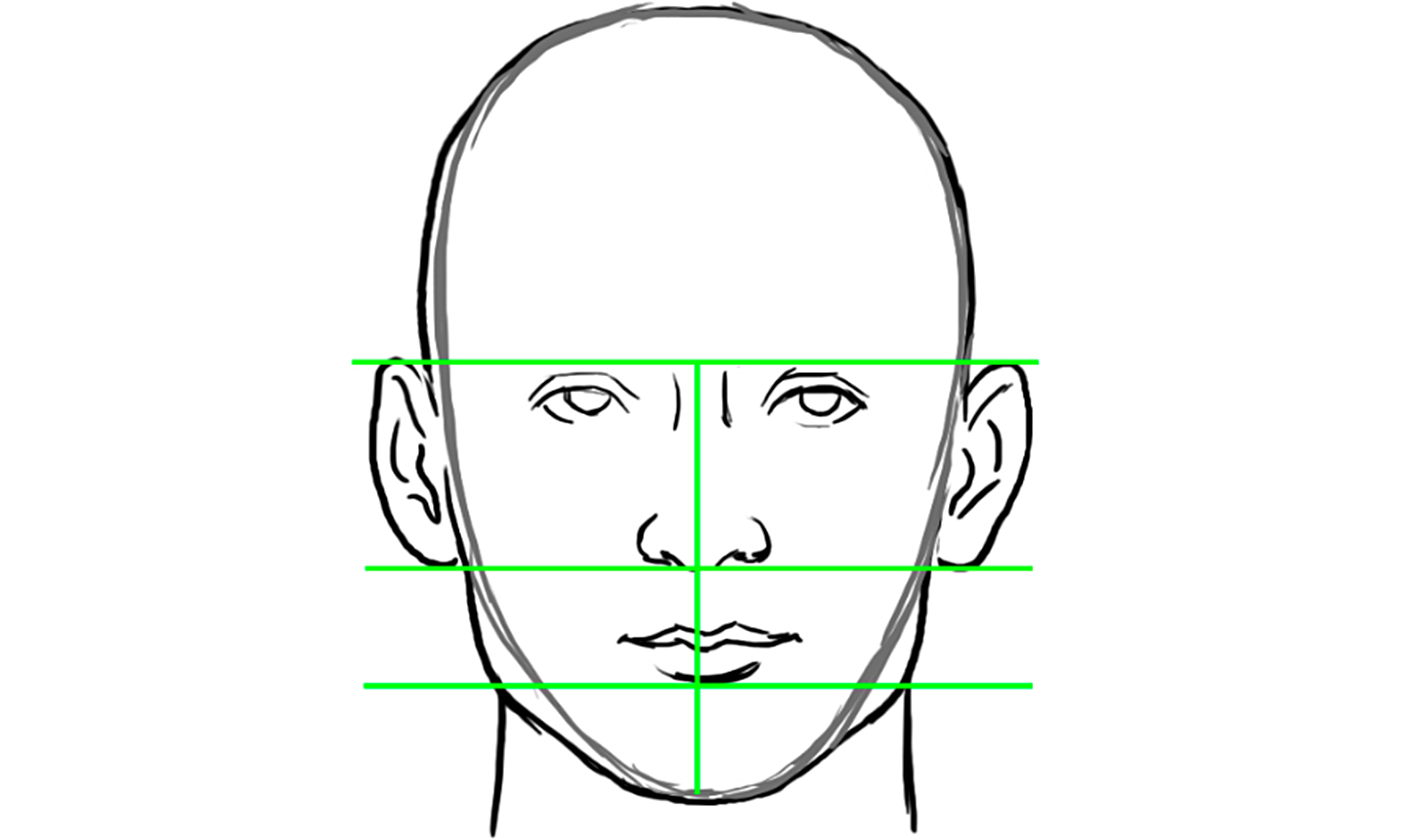 Лицо человека рисунок схема