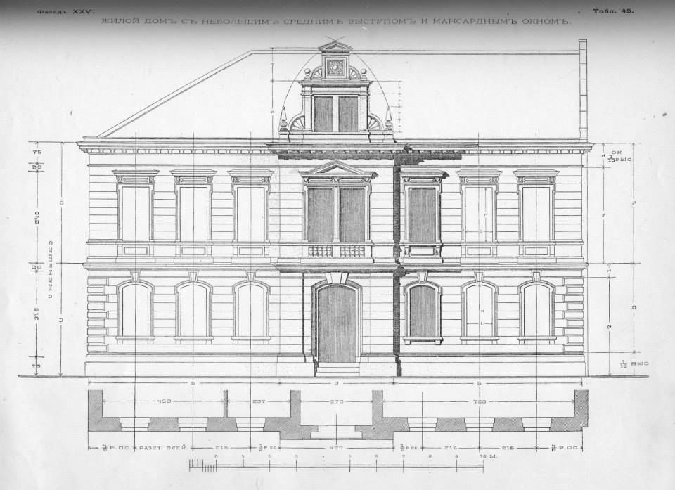Чертежи исторических зданий с размерами