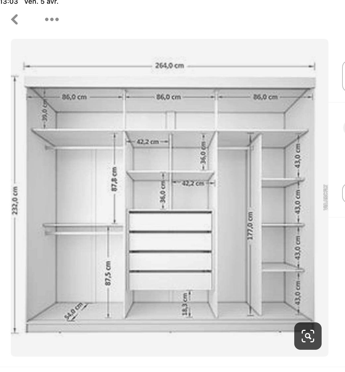 Шкаф купе 3 метра размеры