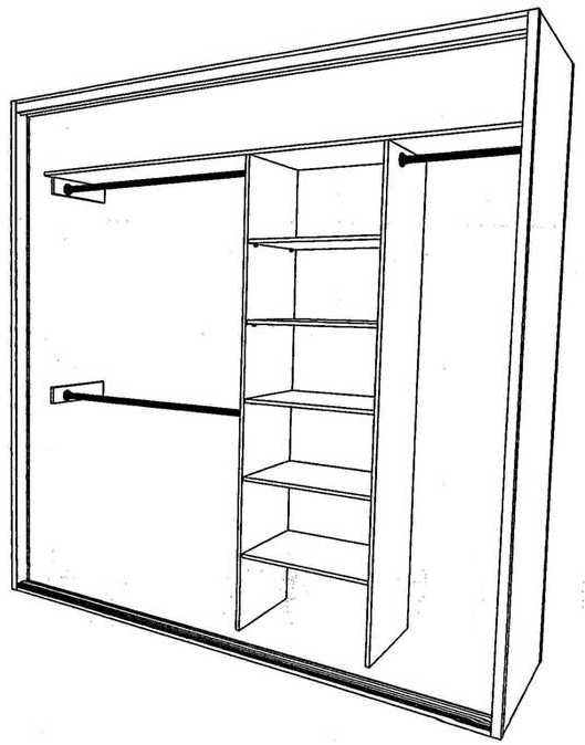 Как нарисовать схематично гардеробную