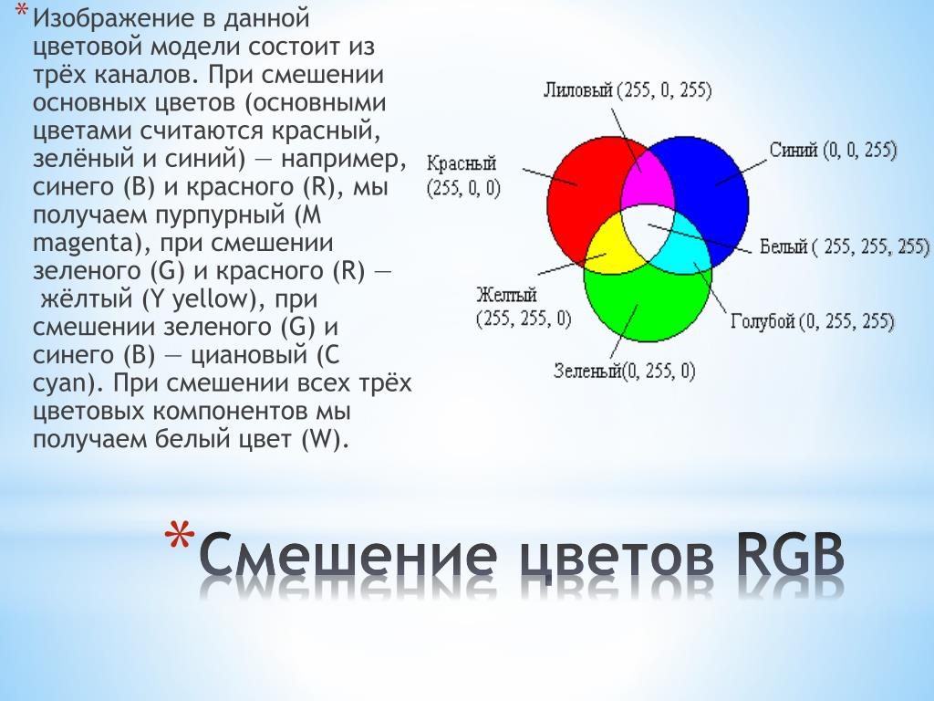 Красный и зеленый какой цвет получится