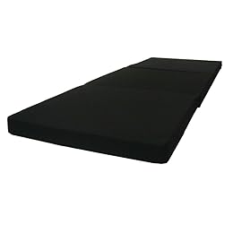 Black Tri Fold Foam Beds