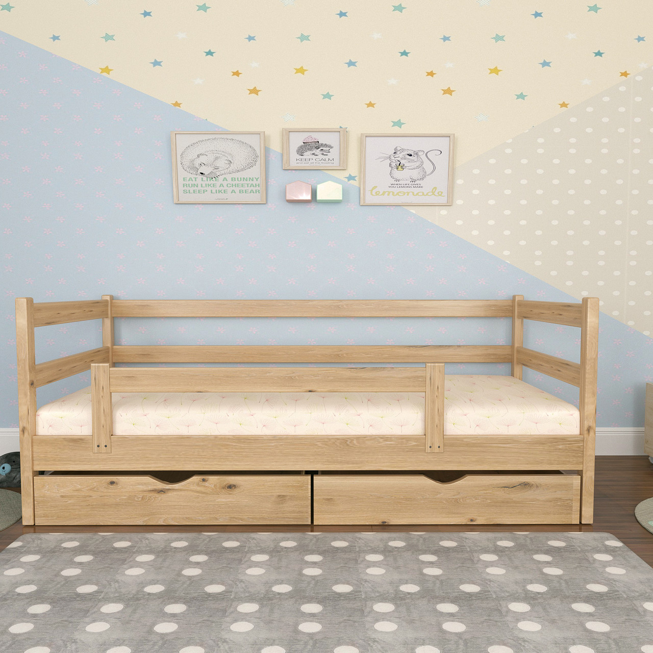 кровать детская 140х70 массив