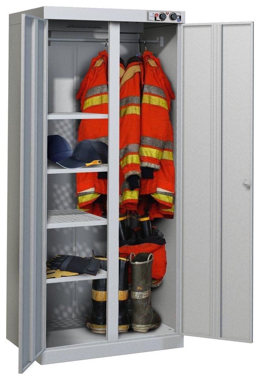 шкаф сушильный для боевой одежды пожарного и снаряжения