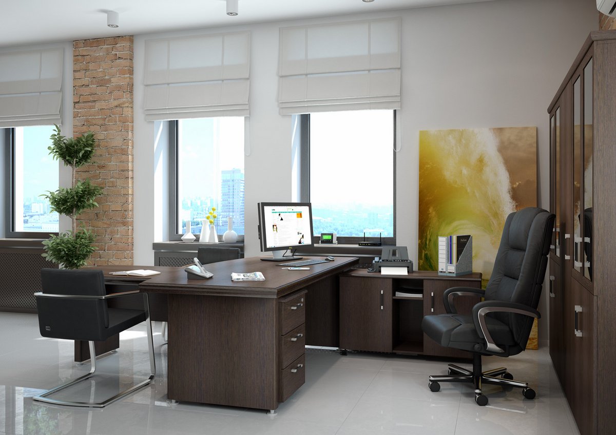 Дизайн интерьера офисного кабинета