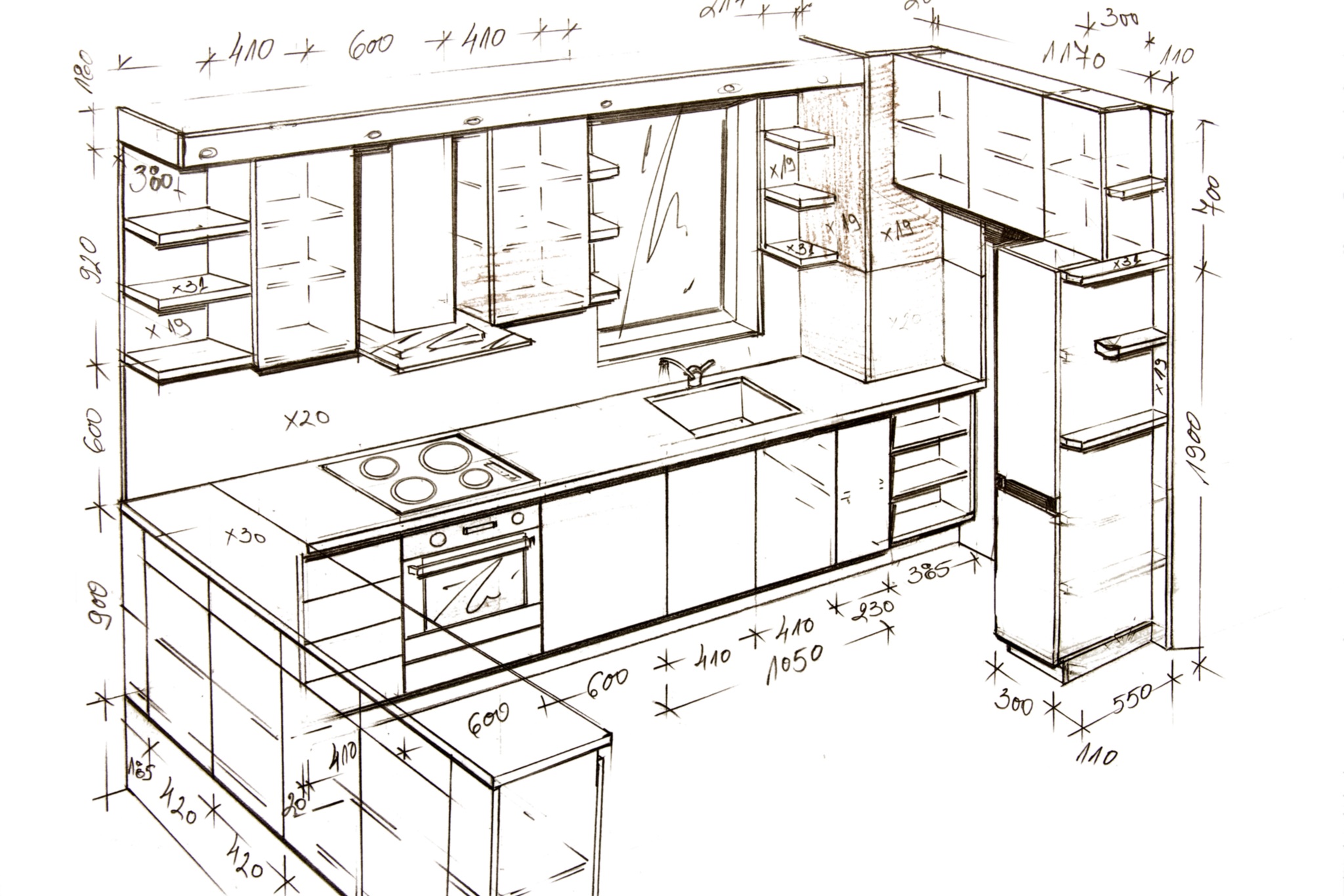 чертежи мебели в sketchup