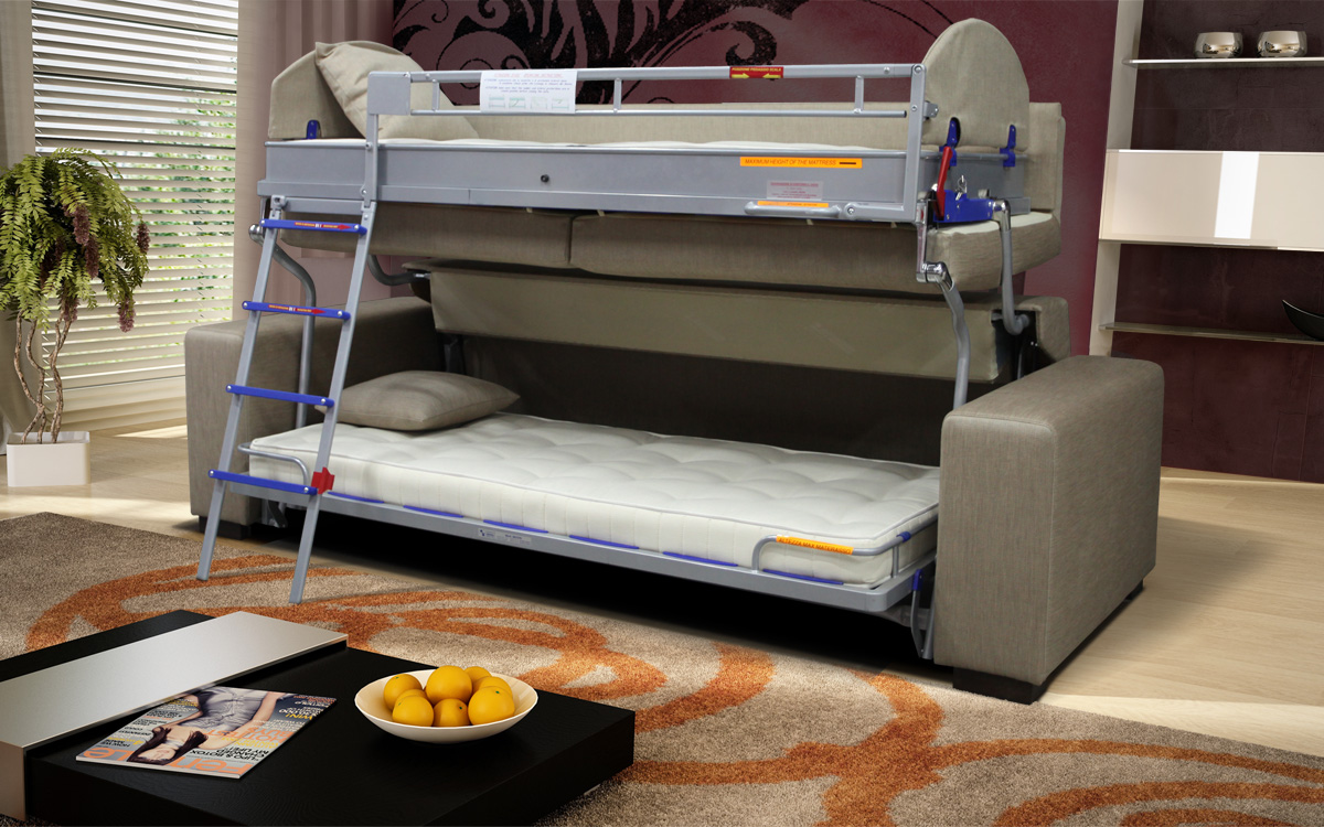 Двухъярусная кровать для детей погодок