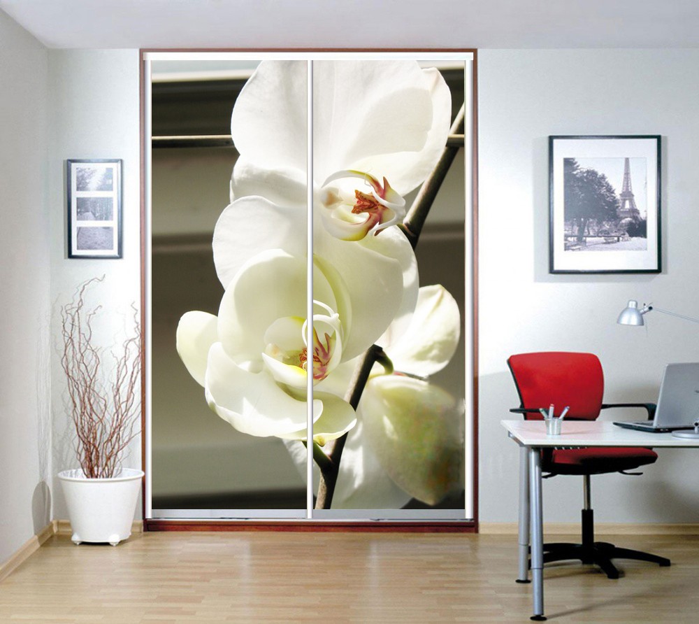 Фотопечать белая орхидея